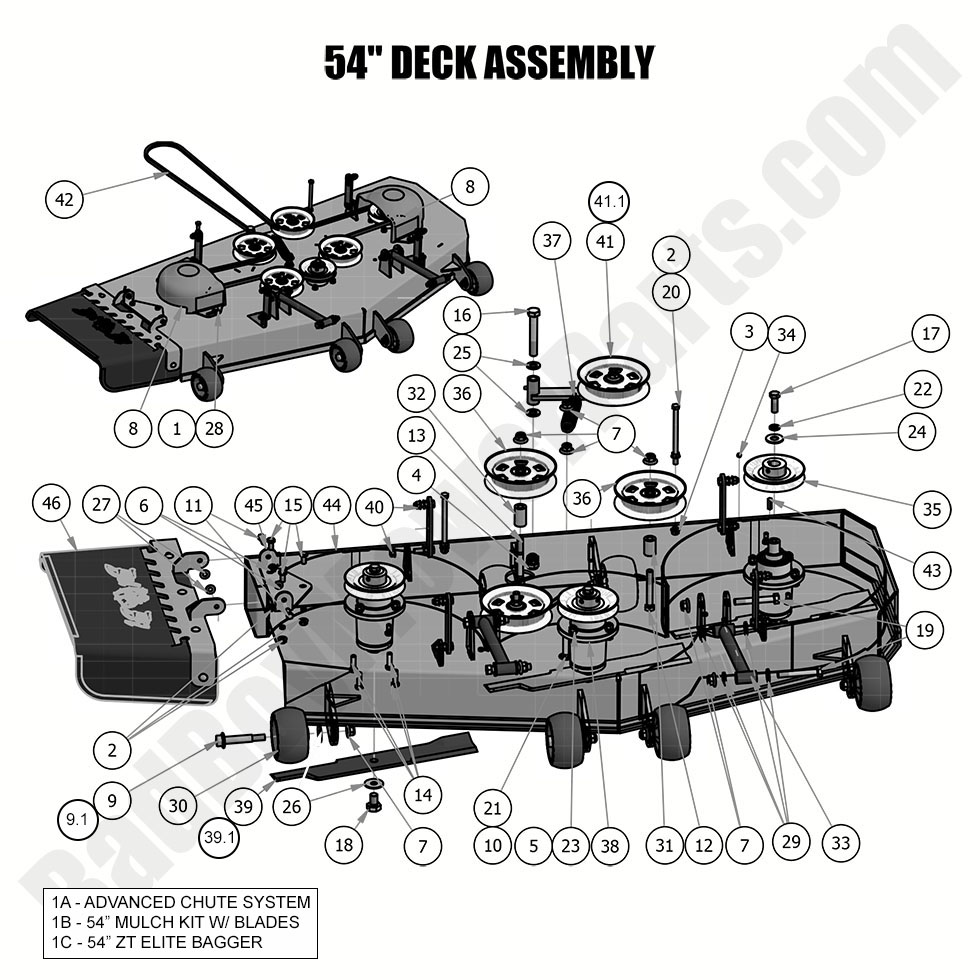 2019 ZT Elite - 54" Deck Assembly